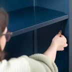 Libreria a 2 ripiani in legno di pino 38x12x42, ripiani regolabili per camerette o sale giochi