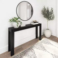 56 Console, Legno massello, Stile moderno stretto, Nero / Biondo / Noce pecan