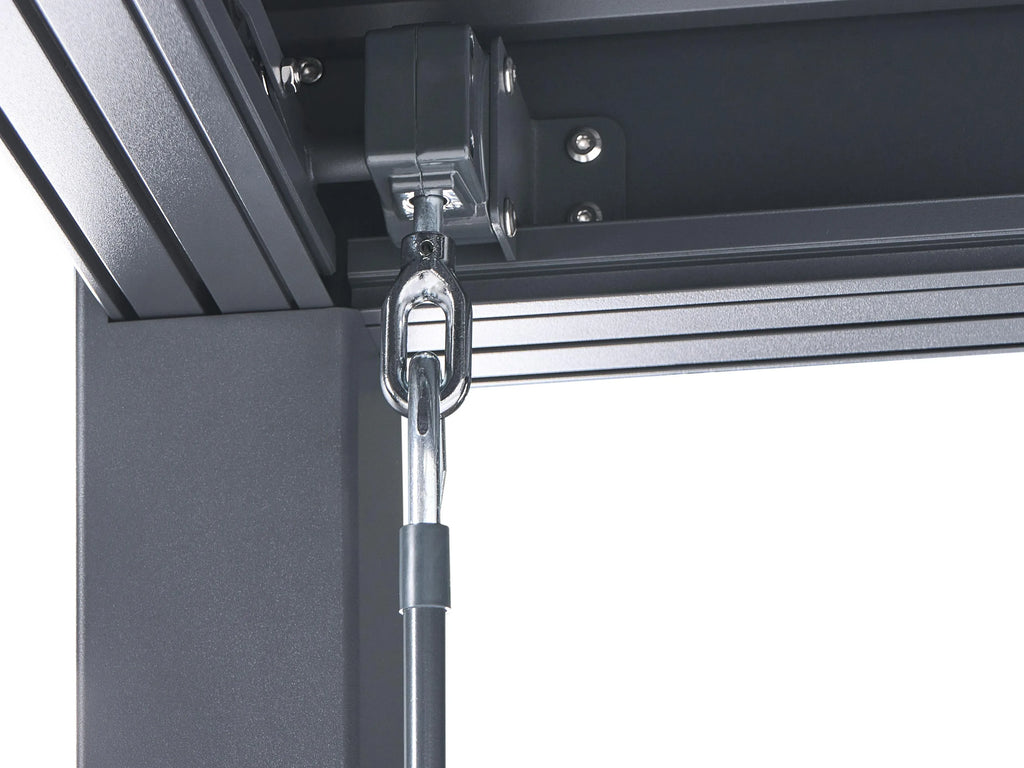 Gazebo Metallo 296 cm x 296 cm Nero
