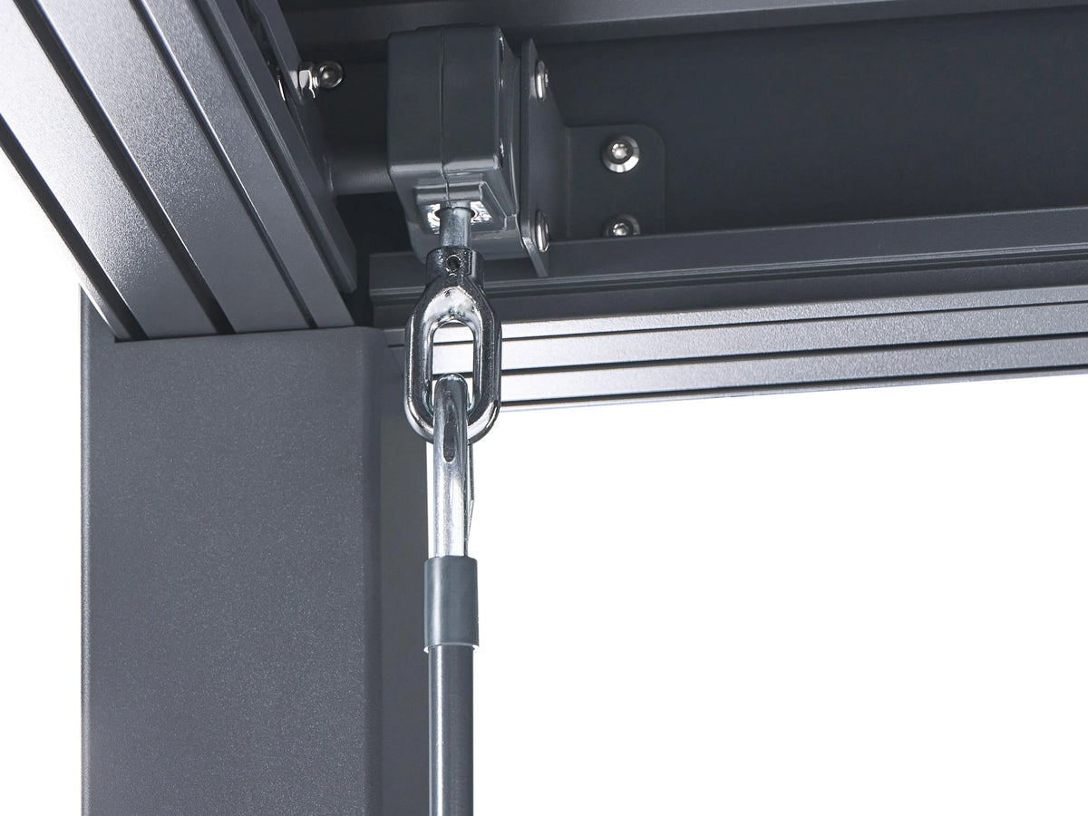 Gazebo Metallo 296 cm x 296 cm Nero