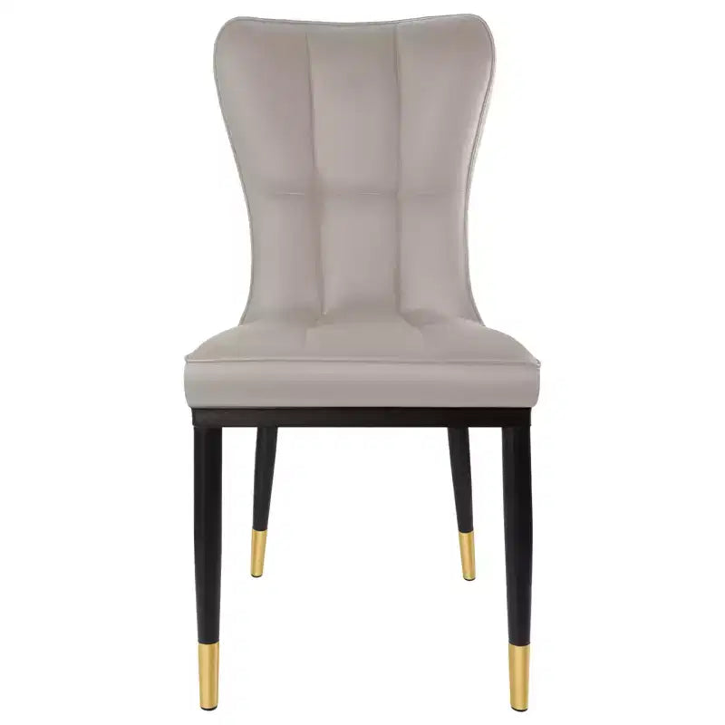 Bekrvio Sedie da Sala da Pranzo Set da 6, Moderne Imbottite in Ecopelle con Schienale Alto, Gambe in Metallo, Sedie da Cucina Senza Braccioli per Soggiorno Sala da Pranzo