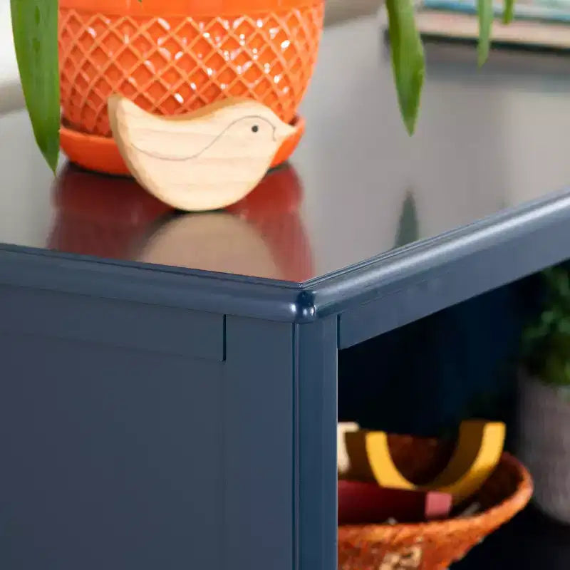 Libreria a 2 ripiani in legno di pino 38x12x42, ripiani regolabili per camerette o sale giochi