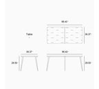 Ensemble de salle à manger d'extérieur PURPLE LEAF en osier tout temps avec table, cadre entièrement en aluminium pour pelouse, jardin, terrasse avec coussins