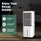 Rafraîchisseur d'air évaporatif portable Costway 4-en-1 avec réservoir d'eau de 12 L et 4 accumulateurs de froid