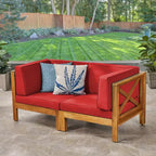 Canapé modulable Brava 2 places en acacia - Christopher Knight Home