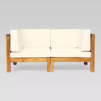 Brava 2pc Acacia Modular Loveseat - Christopher Knight Home