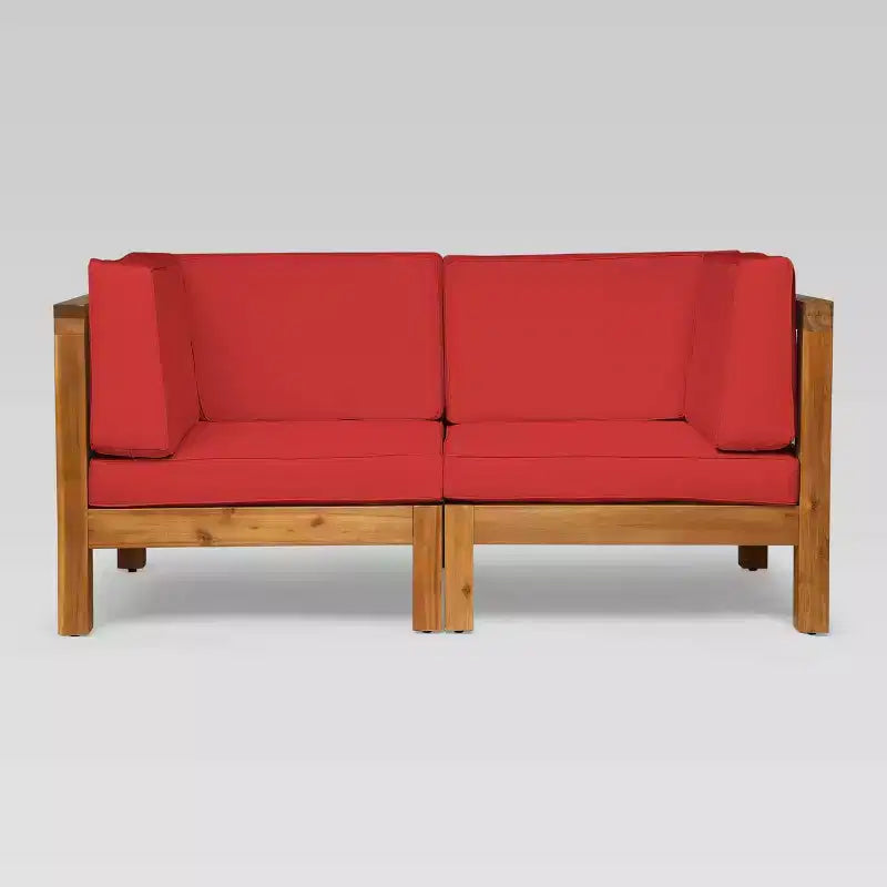 Divanetto modulare Brava 2 pezzi in acacia - Christopher Knight Home