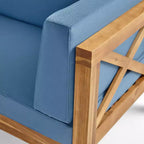 Set da salotto componibile per esterni Brava 6 pezzi in legno di acacia - Christopher Knight Home