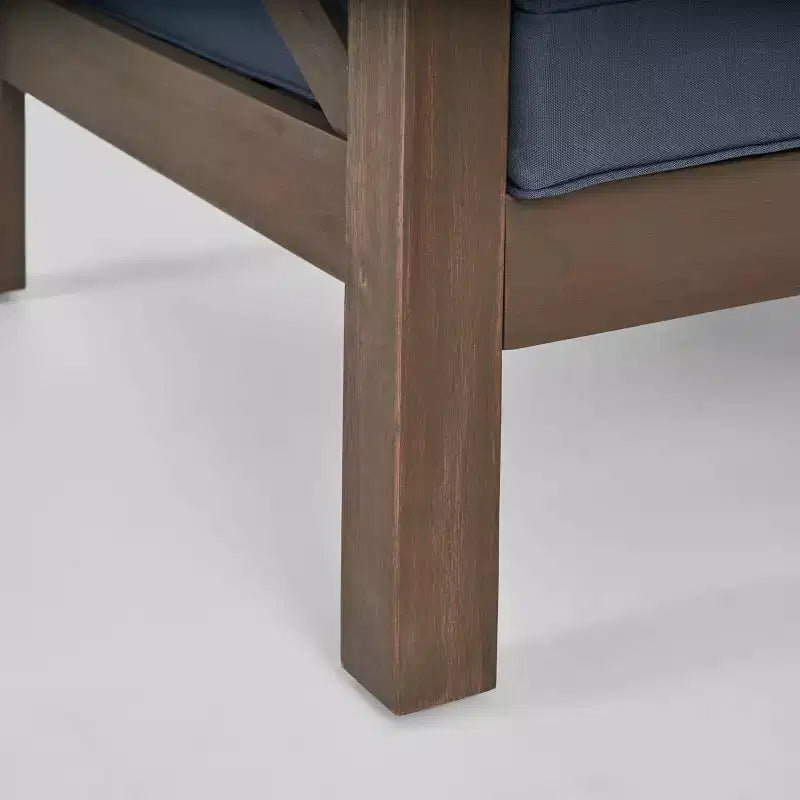 Set da salotto componibile per esterni Brava 6 pezzi in legno di acacia - Christopher Knight Home