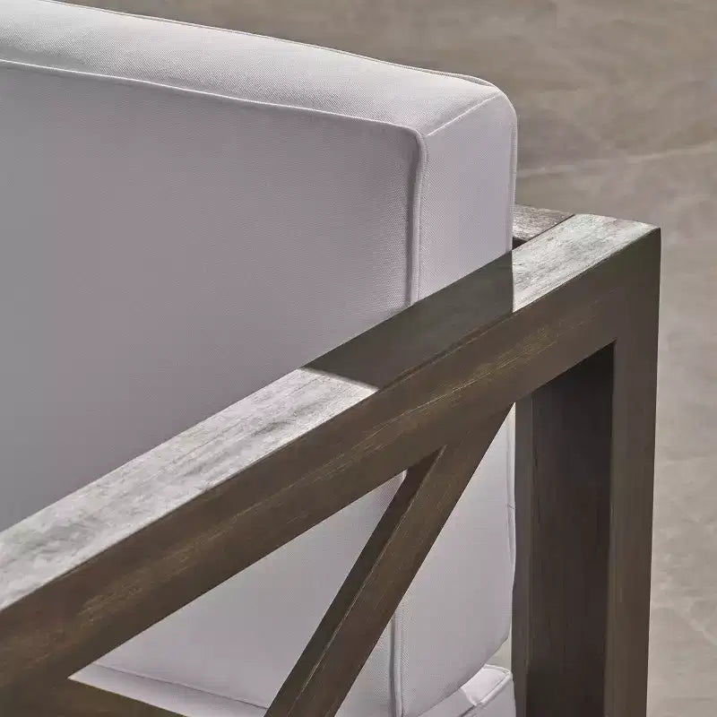 Set da salotto componibile per esterni Brava 6 pezzi in legno di acacia - Christopher Knight Home