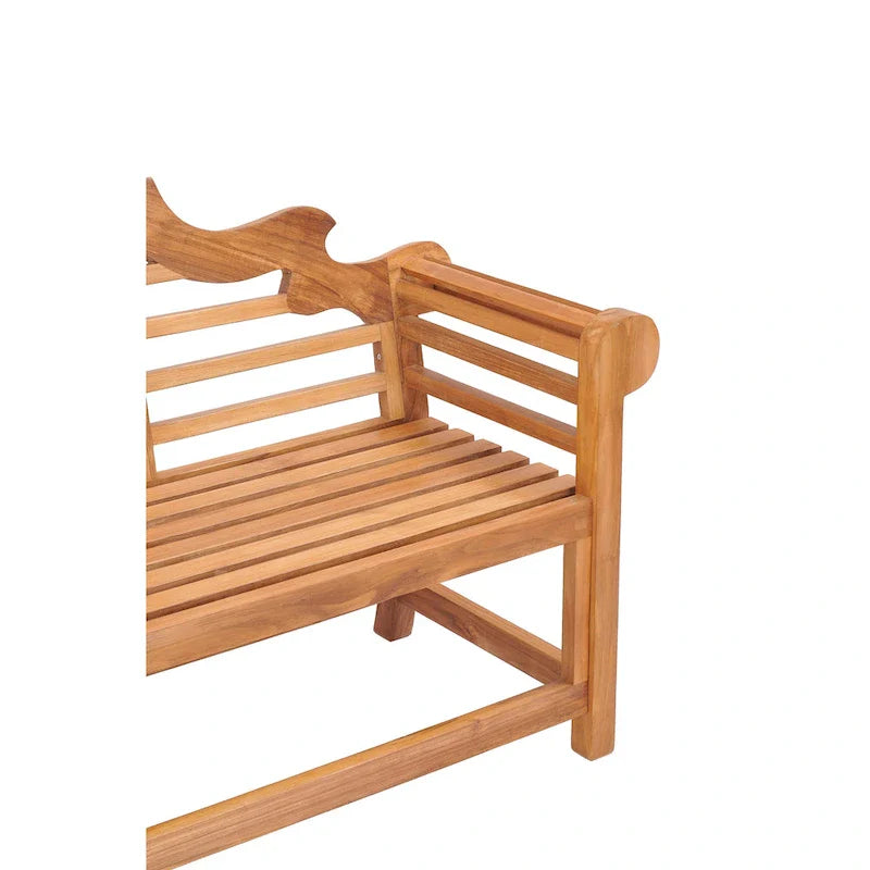 Panca tripla da esterno e giardino in legno di teak Chic Teak Lutyens