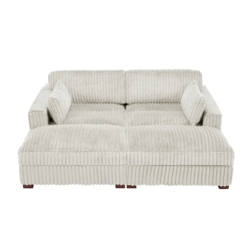 Canapé modulable en tissu pour salon et chambre à coucher