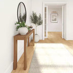 56 Console, Legno massello, Stile moderno stretto, Nero / Biondo / Noce pecan
