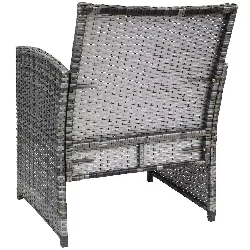 Set da 4 mobili da conversazione per patio da esterno Sunnydaze Ardfield con divanetto, sedie e tavolo - Grigio e Grigio