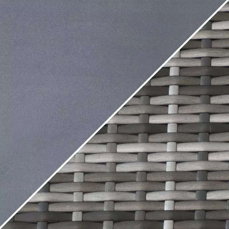 Set da 4 mobili da conversazione per patio da esterno Sunnydaze Ardfield con divanetto, sedie e tavolo - Grigio e Grigio