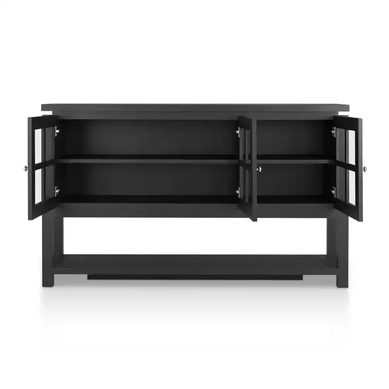 Buffet Carita Transitional Windowpane Cabinets - HOMES: Inside + Out