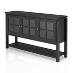 Buffet Carita Transitional Windowpane Cabinets - HOMES: Inside + Out