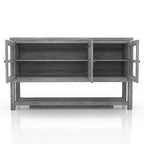 Buffet Carita Transitional Windowpane Cabinets - HOMES: Inside + Out