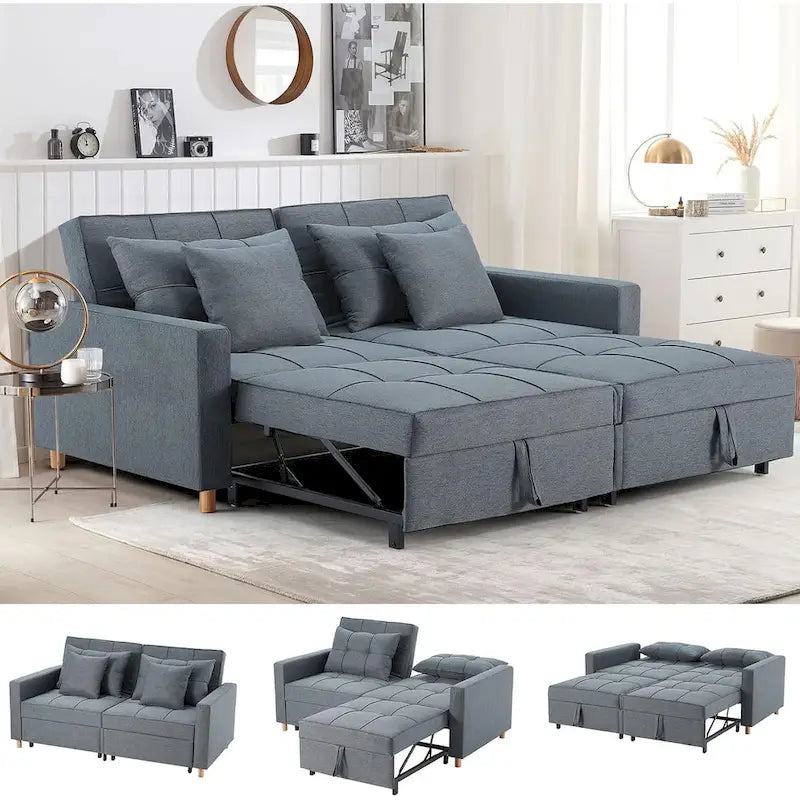 AECOJOY Divano Letto 3 in 1, Letto Singolo Convertibile