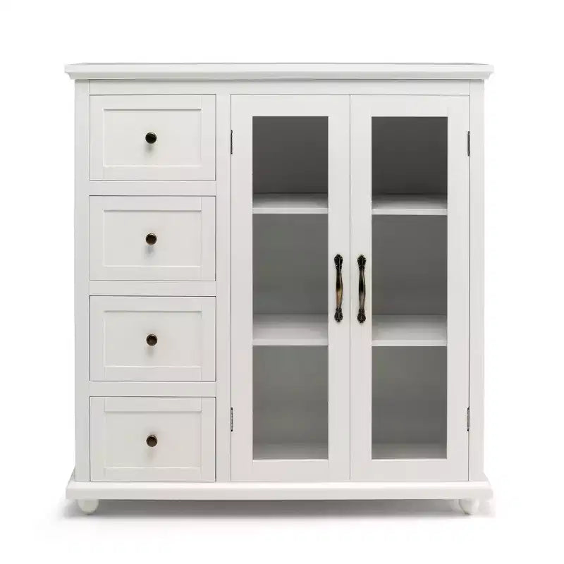 Buffet Costway – Meuble de Rangement de Cuisine avec Tiroirs et Portes Blanc/Bleu/Vert