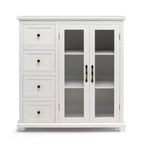 Buffet Costway – Meuble de Rangement de Cuisine avec Tiroirs et Portes Blanc/Bleu/Vert
