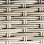 Outsunny Set Mobili da Giardino 3 Pezzi in Rattan PE, Set Balcone in Vimini, Tavolo e Sedie con Cuscini, Tavolo Composito per Appartamento, Grigio