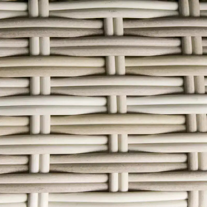 Outsunny Set Mobili da Giardino 3 Pezzi in Rattan PE, Set Balcone in Vimini, Tavolo e Sedie con Cuscini, Tavolo Composito per Appartamento, Grigio