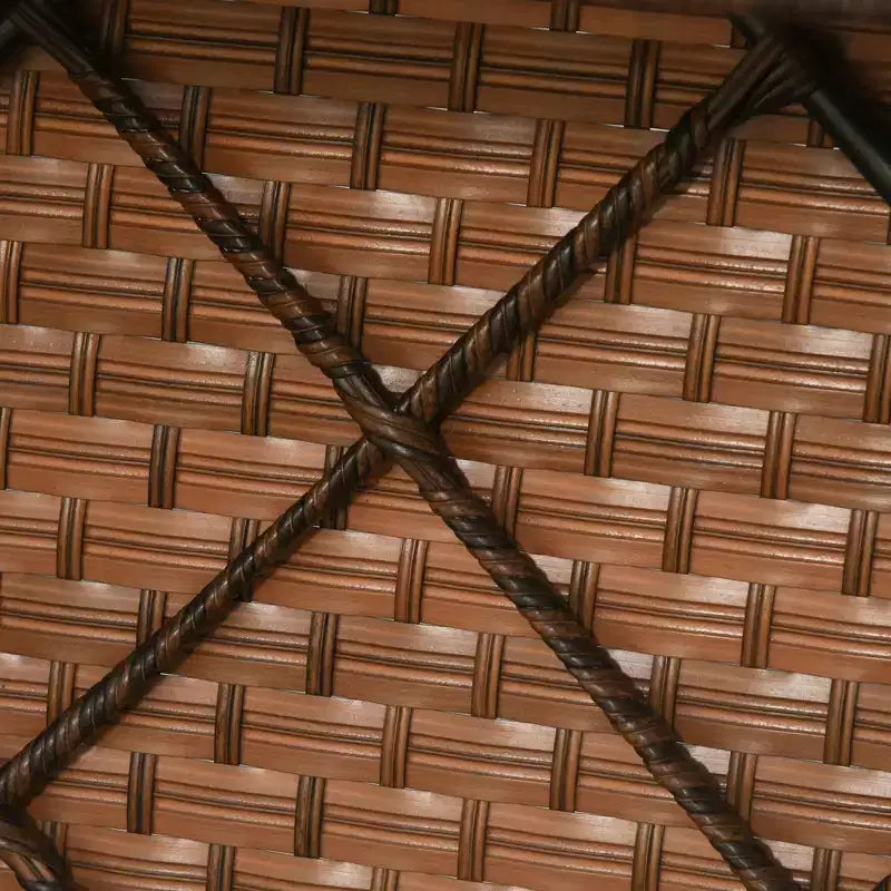 Outsunny Set Arredamento da Esterno 5 Pezzi, Set Salotto Conversazione con Sedie e Poggiapiedi in Rattan PE Resistente alle Intemperie con Tavolo, Cuscini e Guanciali Inclusi