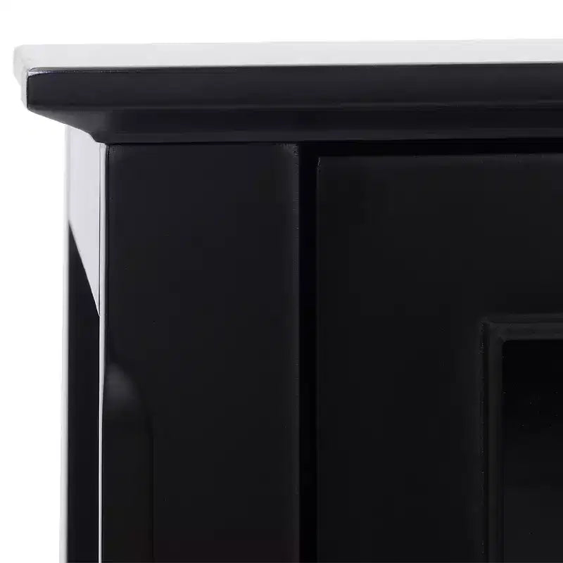 HOMCOM Credenza Vetrina con Doppie Ante in Vetro, 2 Ripiani Regolabili e Base Rialzata