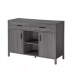 FC Design Madia Credenza 47W, Mobile Contenitore da Pranzo con Due Armadietti e Cassetti