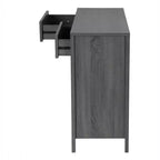 FC Design Madia Credenza 47W, Mobile Contenitore da Pranzo con Due Armadietti e Cassetti