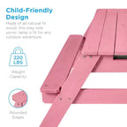 Best Choice Products Tavolo da Picnic per Bambini 3-in-1 per Attività con Sabbia e Acqua all'Aperto con Ombrellone