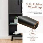 Costway Madia Mobile Contenitore Libreria Credenza con Anta Ripiano Nero / Bianco / Espresso