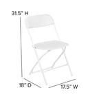 Set Tenda Portatile Flash Furniture per Portellone/Eventi - Tenda a Baldacchino Pop-Up 3x3 m, Tavolo Pieghevole a Libro da 1,8 m, Set di 4 Sedie Pieghevoli