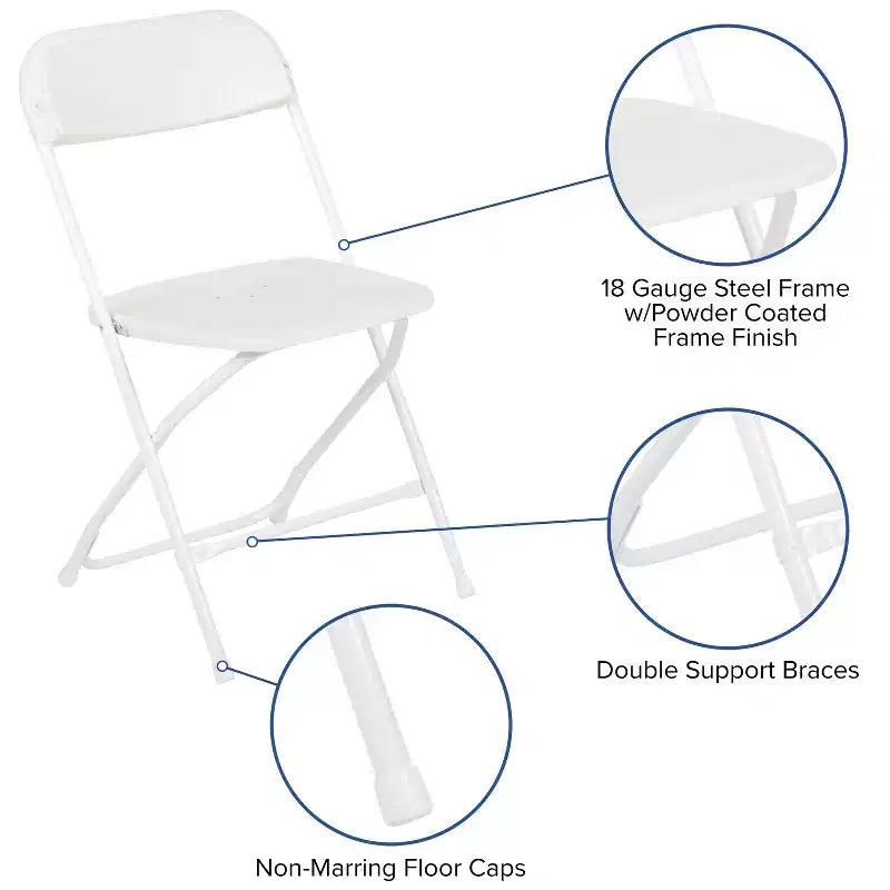 Set Tenda Portatile Flash Furniture per Portellone/Eventi - Tenda a Baldacchino Pop-Up 3x3 m, Tavolo Pieghevole a Libro da 1,8 m, Set di 4 Sedie Pieghevoli