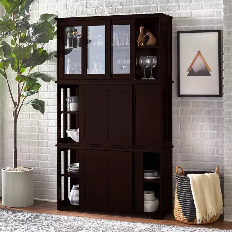 Meuble de rangement modulable et empilable Buylateral Pacific avec portes coulissantes