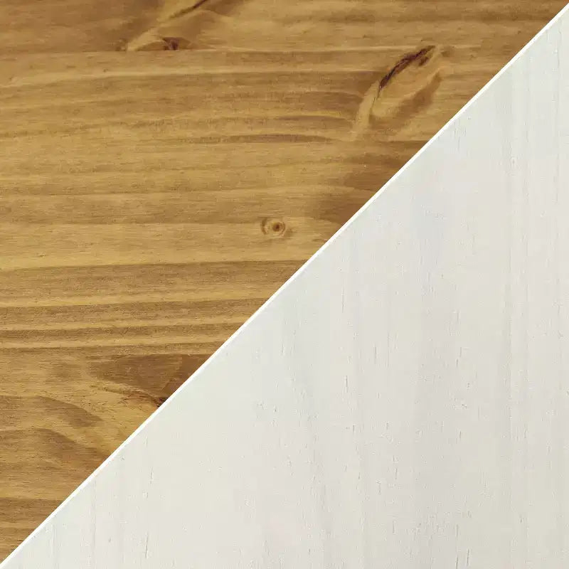 Buffet de cuisine Sunnydaze avec 2 tiroirs et 2 portes - Construction en pin massif - Blanc