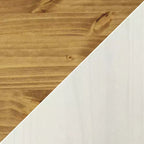 Buffet de cuisine Sunnydaze avec 2 tiroirs et 2 portes - Construction en pin massif - Blanc
