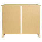 Buffet de cuisine Sunnydaze avec 2 tiroirs et 2 portes - Construction en pin massif - Blanc