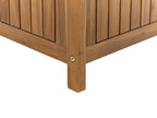 Banc de jardin 160 cm avec coffre Bois d'acacia Marron