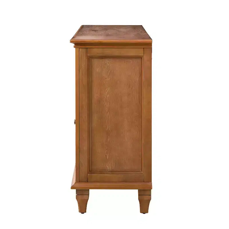 Rick buffet traditionnel de 147 cm de large à 3 tiroirs avec pieds en bois massif | KARAT HOME