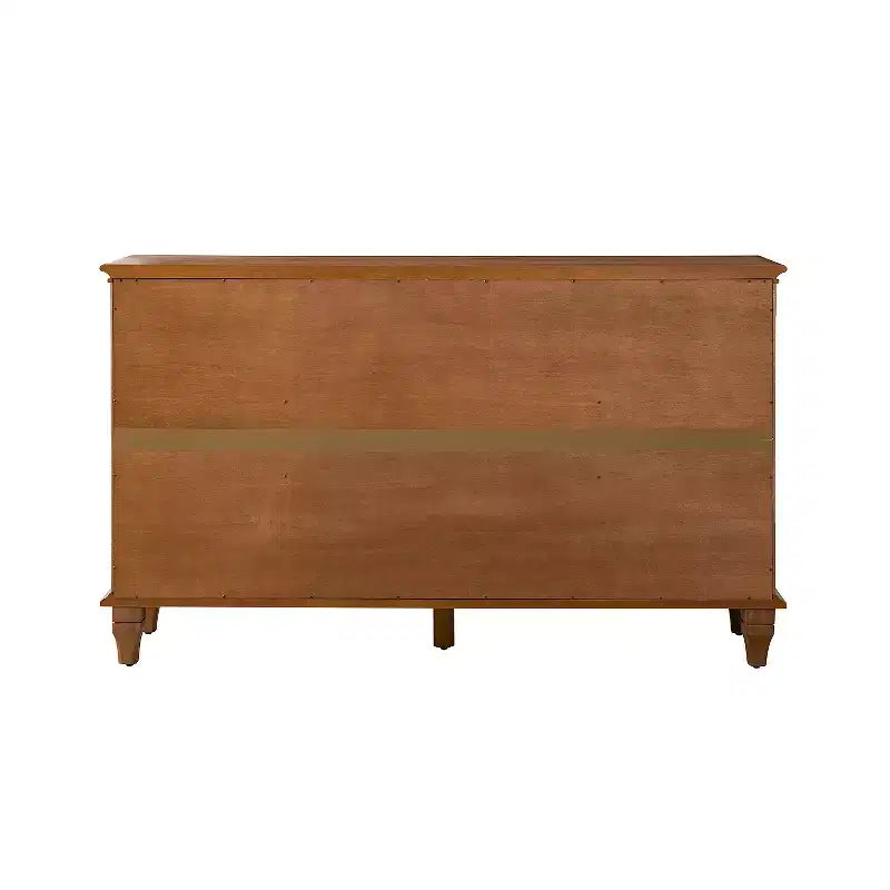 Rick buffet traditionnel de 147 cm de large à 3 tiroirs avec pieds en bois massif | KARAT HOME