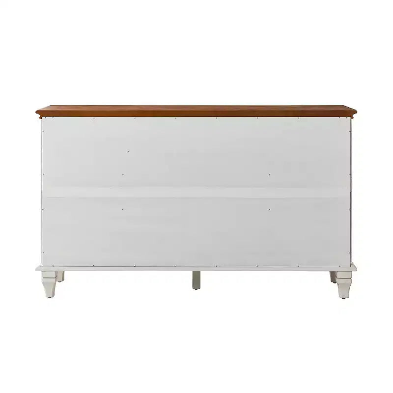 Rick buffet traditionnel de 147 cm de large à 3 tiroirs avec pieds en bois massif | KARAT HOME