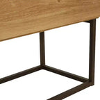 Table buffet/bahut Sunnydaze de style industriel pour l'intérieur - MDF avec cadre en acier thermolaqué - Marron
