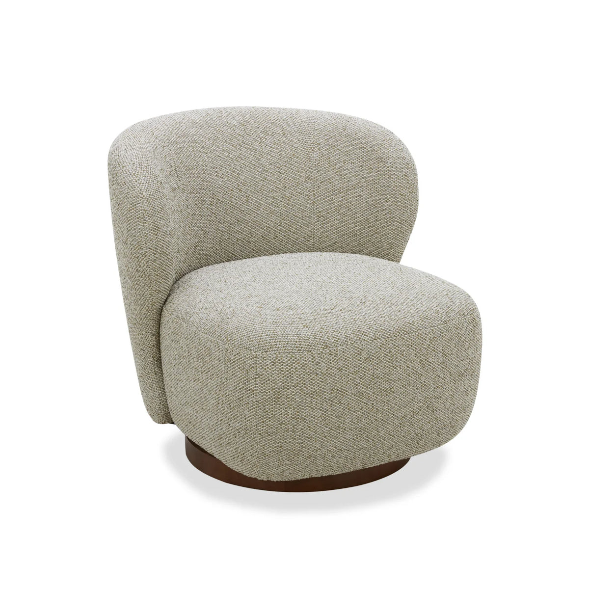 Poltrona lounge girevole imbottita Mid-Century - Salotto