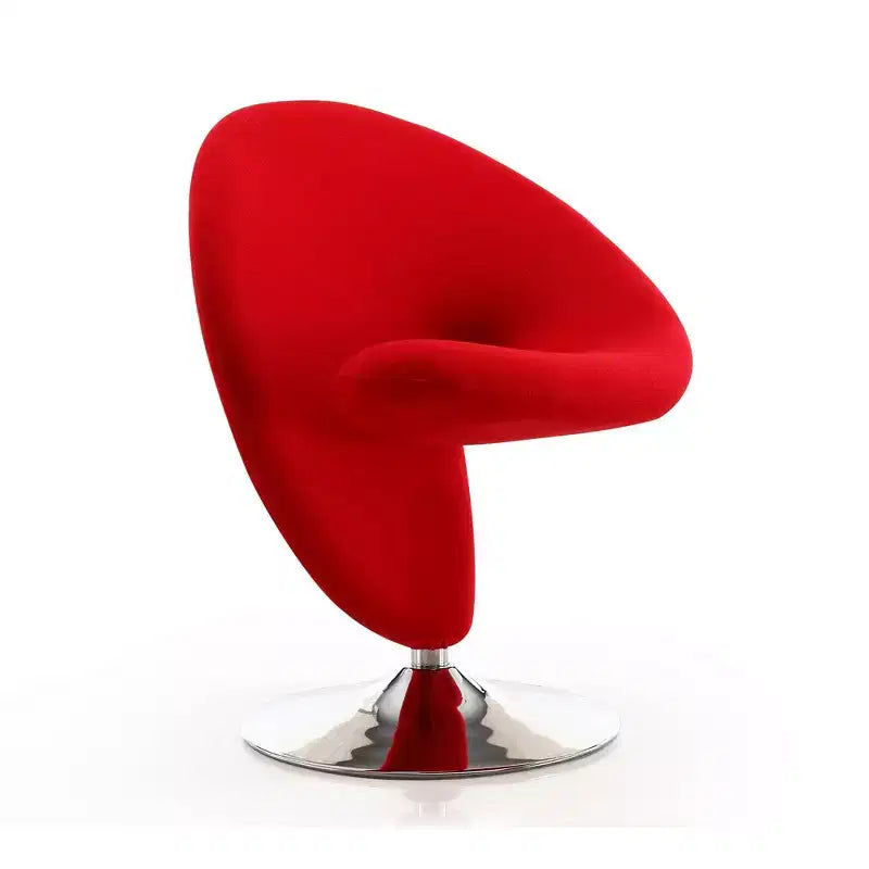 Set di 2 Poltrone Girevoli "Curl" in Misto Lana - Manhattan Comfort