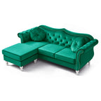 Divano Hollywood Velvet con Chaise Longue Reversibile