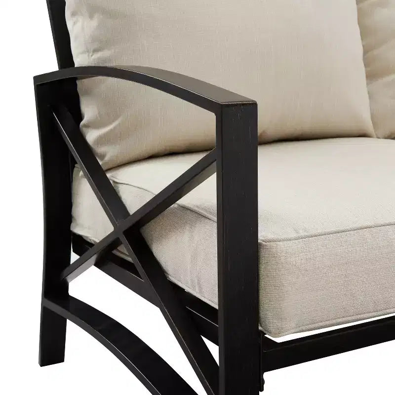 Set divano da esterno Crosley Kaplan 4 pezzi