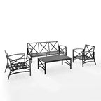 Set divano da esterno Crosley Kaplan 4 pezzi