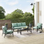 Set divano da esterno Crosley Kaplan 4 pezzi